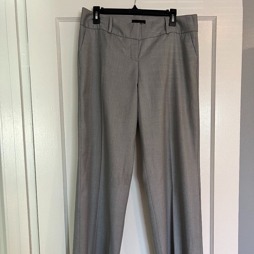 The Limited Gray Herringbone Cassidy Pants, Size 10